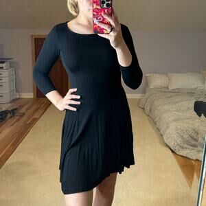 Tomsware: Black Skater Dress